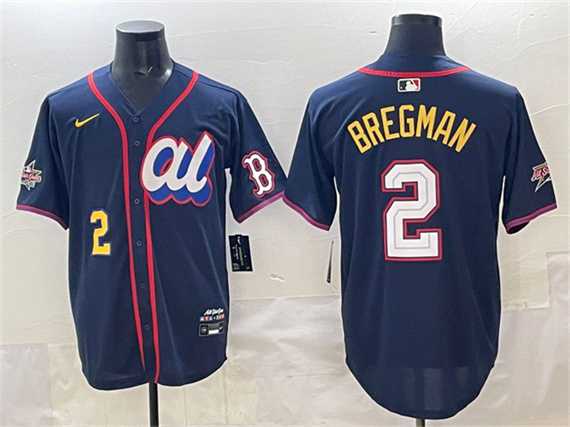 Mens American League #2 Alex Bregman Navy 2025 All-Star Edition Limited Stitched Jersey