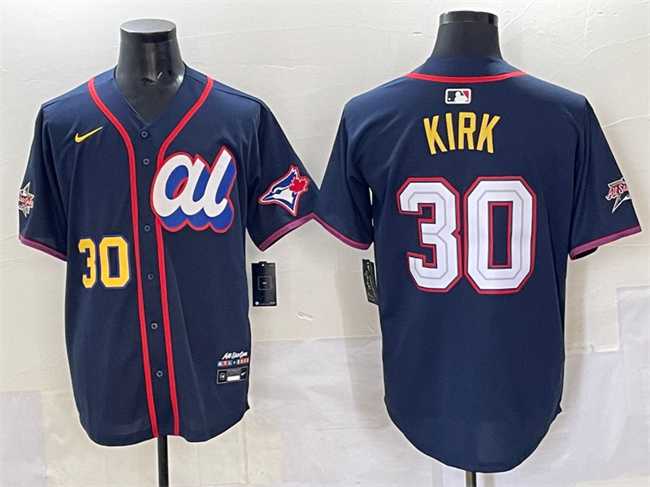 Mens American League #30 Alejandro Kirk Navy 2025 All-Star Edition Limited Stitched Jersey