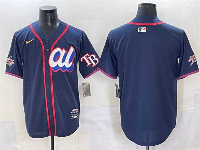 Mens American League Tampa Bay Rays Blank Navy 2025 All-Star Edition Limited Stitched Jersey