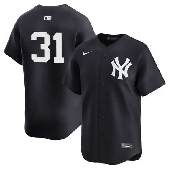 Mens New York Yankees #31 Cam Schlittler Navy 2026 Alternate Limited Stitched Jersey Dzhi