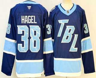 Mens Tampa Bay Lightning #38 Brandon Hagel Blue 2026 Stadium Series Stitched Jersey