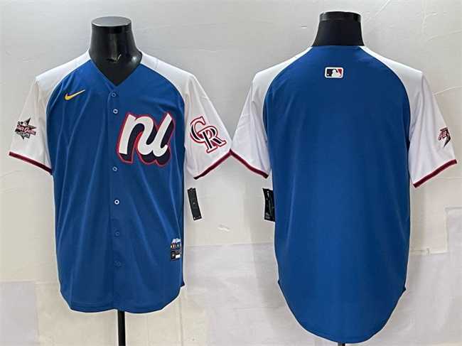 Mens National League Colorado Rockies Blank Blue 2025 All-Star Edition Limited Stitched Baseball