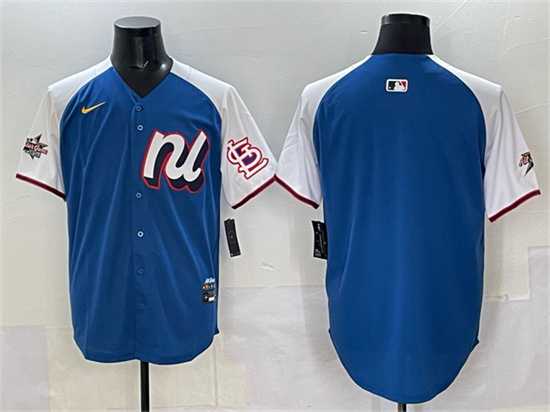 Mens National League St. Louis Cardinals Blank Blue Alternate 2025 All-Star Edition Limited Stitched Jersey