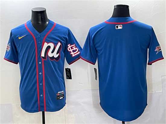 Mens National League St. Louis Cardinals Blank Blue 2025 All-Star Edition Limited Stitched Jersey