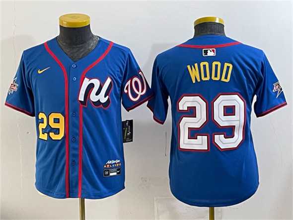 Womens National League #29 James Wood Blue 2025 All-Star Edition Limited Stitched Jersey(Run Small)