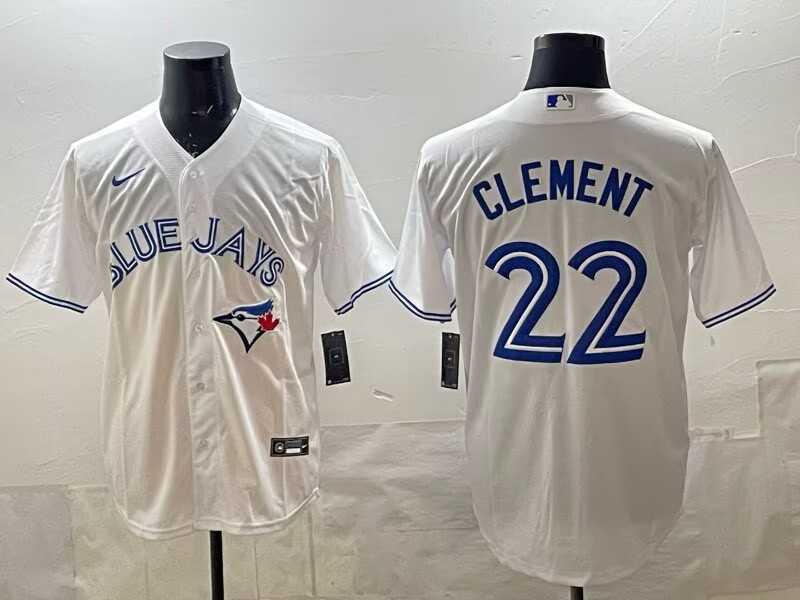 Mens Toronto Blue Jays 22 Ernie Clement white 50th Anniversary Alternate Limited Jersey