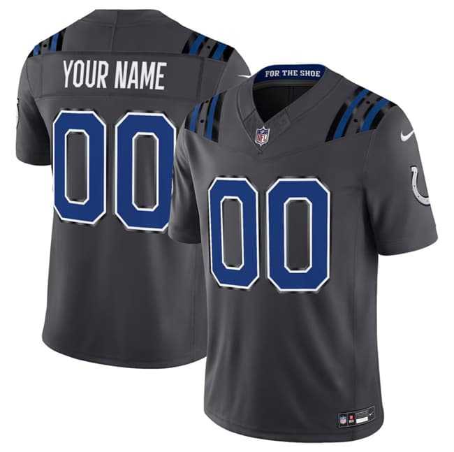 Mens Indianapolis Colts Active Player Custom Dark Gray 2026 F.U.S.E. Rivalries Collection Limited Football Stitched Jersey->->Custom Jersey
