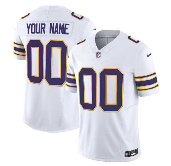 Mens Minnesota Vikings Active Player Custom White F.U.S.E. Limited Football Stitched Jersey->->Custom Jersey