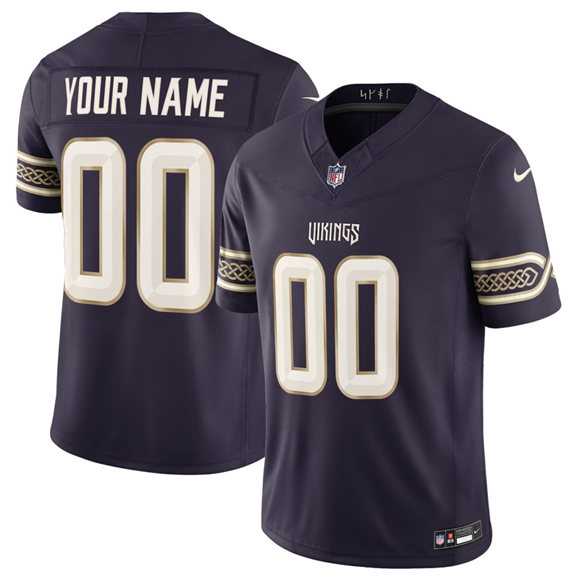 Mens Minnesota Vikings Active Player Custom Purple 2026 F.U.S.E. Rivalries Vapor Untouchable Limited Football Stitched Jersey->->Custom Jersey