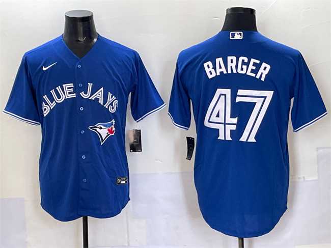Mens Toronto Blue Jays #47 Addison Barger Royal Cool Base Stitched Jersey