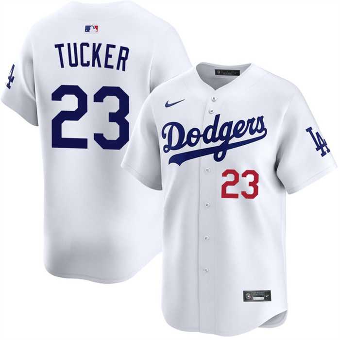 Mens Los Angeles Dodgers #23 Kyle Tucker White 2026 Home Limited Stitched Jersey Dzhi