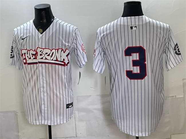 Mens New York Yankees #3 Babe Ruth White Bronx Graffiti V2 Vapor Limited Stitched Jersey Dzhi