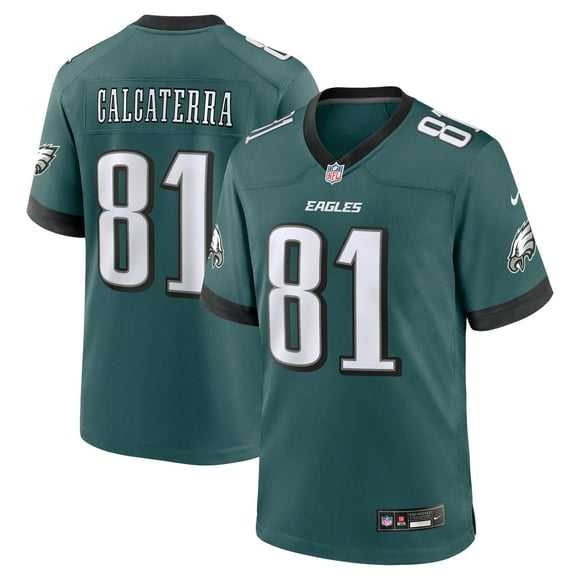 Men & Women & Youth Philadelphia Eagles #81 Grant Calcaterra Midnight Green Vapor Stitched Nike Limited Jersey