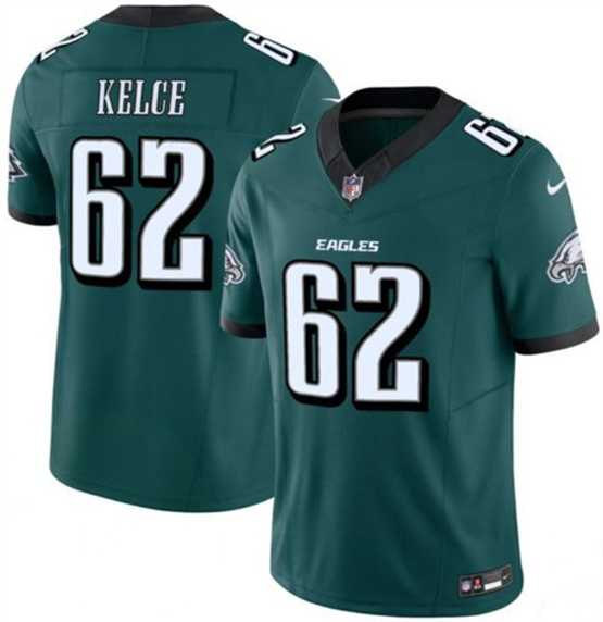 Men & Women & Youth Philadelphia Eagles #62 Jason Kelce Green 2024 F.U.S.E. Vapor Untouchable Limited Stitched Jersey