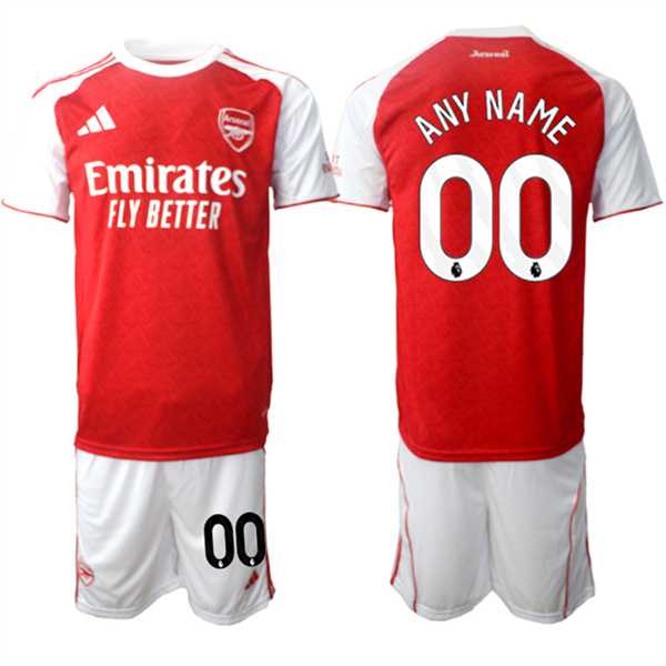 Mens Arsenal F.C Active Player Custom 2026 Red Home Soccer Jersey Suit