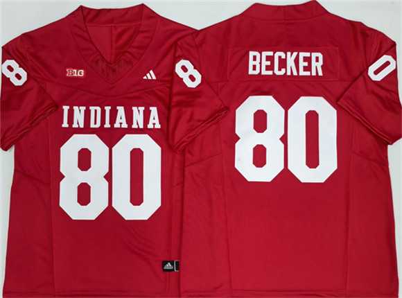 Mens Indiana Hoosiers #80 Charlie Becker Red F.U.S.E. Stitched Basketball Jersey