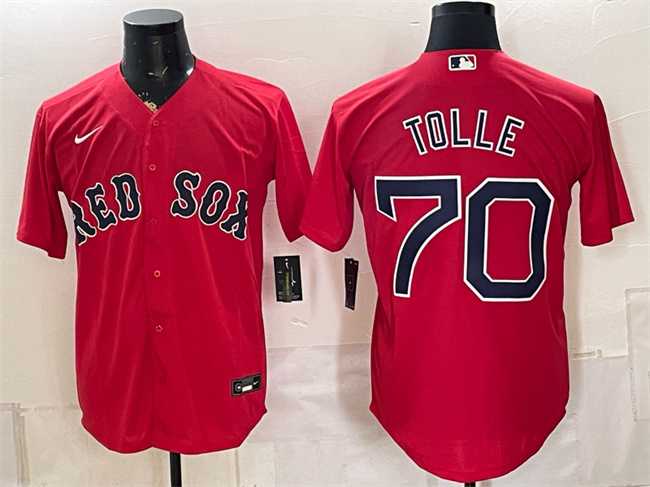 Mens Boston Red Sox #70 Payton Tolle Red Cool Base Stitched Jersey
