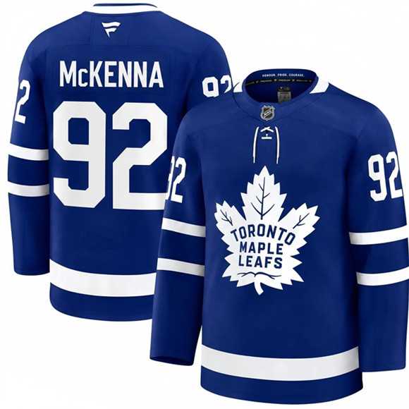 Mens Toronto Maple Leafs #92 Gavin McKenna Blue 2026 Stitched Hockey Jersey Dzhi->toronto maple leafs->NHL Jersey