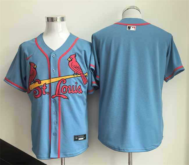 Mens St. Louis Cardinals Blank Blue Limited Stitched Jersey
