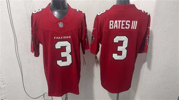 Mens Atlanta Falcons #3 Jessie Bates III Red 2026 New F.U.S.E. Vapor Untouchable Limited Stitched Jersey