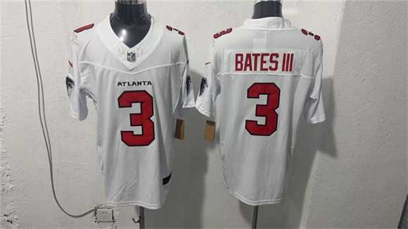 Mens Atlanta Falcons #3 Jessie Bates III White 2026 New F.U.S.E. Vapor Untouchable Limited Stitched Jersey