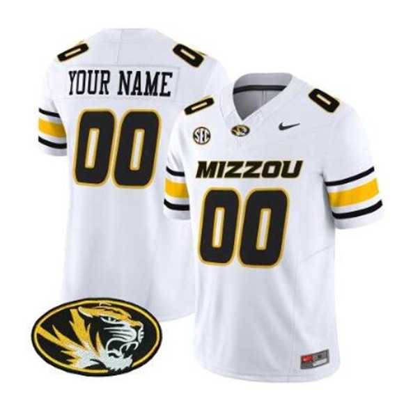 Mens Memphis Tigers ACTIVE PLAYER Custom White F.U.S.E. Vapor Limited Stitched Stitched Jersey