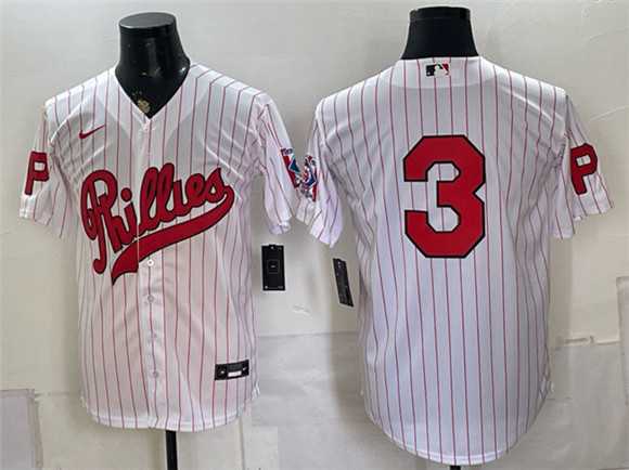Mens Philadelphia Phillies #3 Bryce Harper White 2026 Field of Dreams Stadium Stitched Jersey