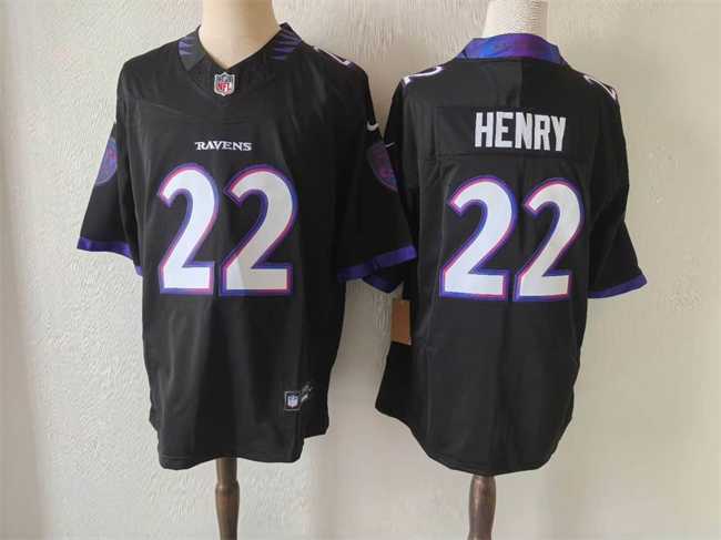 Womens Baltimore Ravens #22 Derrick Henry purple F.U.S.E. Vapor Jersey(Run Small)