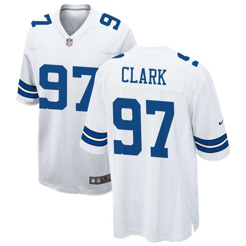Mens Dallas Cowboys #97 Kenny Clark Nike White Vapor F.U.S.E. Limited Jersey Dzhi