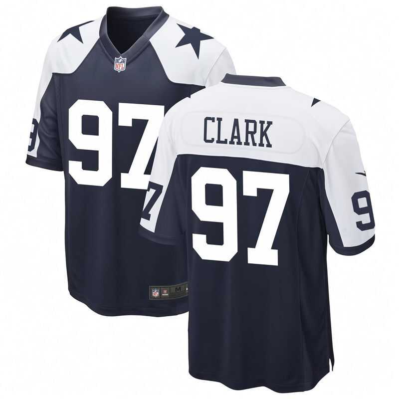 Mens Dallas Cowboys #97 Kenny Clark Nike Navy Alternate Vapor F.U.S.E. Limited Jersey Dzhi