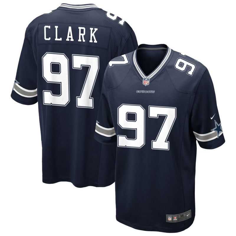 Mens Dallas Cowboys #97 Kenny Clark Nike Navy Vapor F.U.S.E. Limited Jersey Dzhi