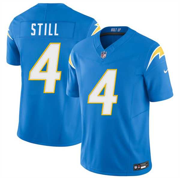Mens Los Angeles Chargers #4 Tarheeb Still Blue 2026 F.U.S.E. Vapor Limited Stitched Jersey