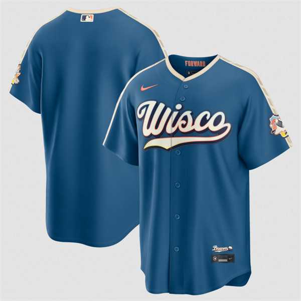Mens Milwaukee Brewers Blank Mineral Blue 2026 City Connect Stadium Stitched Stitched Jersey Dzhi