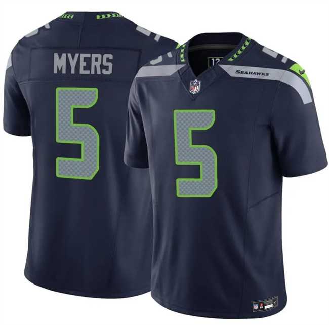 Mens Seattle Seahawks #5 Jason Myers Navy 2025 F.U.S.E. Vapor Untouchable Limited Stitched Jersey Dzhi