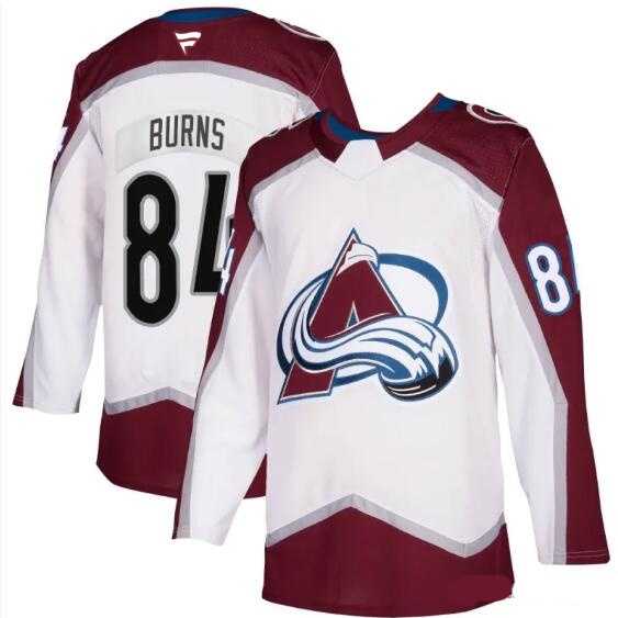 Mens Colorado Avalanche #84 Brent Burns Fanatics Burgundy White Away Jersey Dzhi