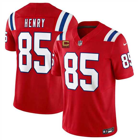 Mens New England Patriots #85 Hunter Henry Red 2026 F.U.S.E. 4-Star C Pach Vapor Limited Stitched Jersey Dzhi