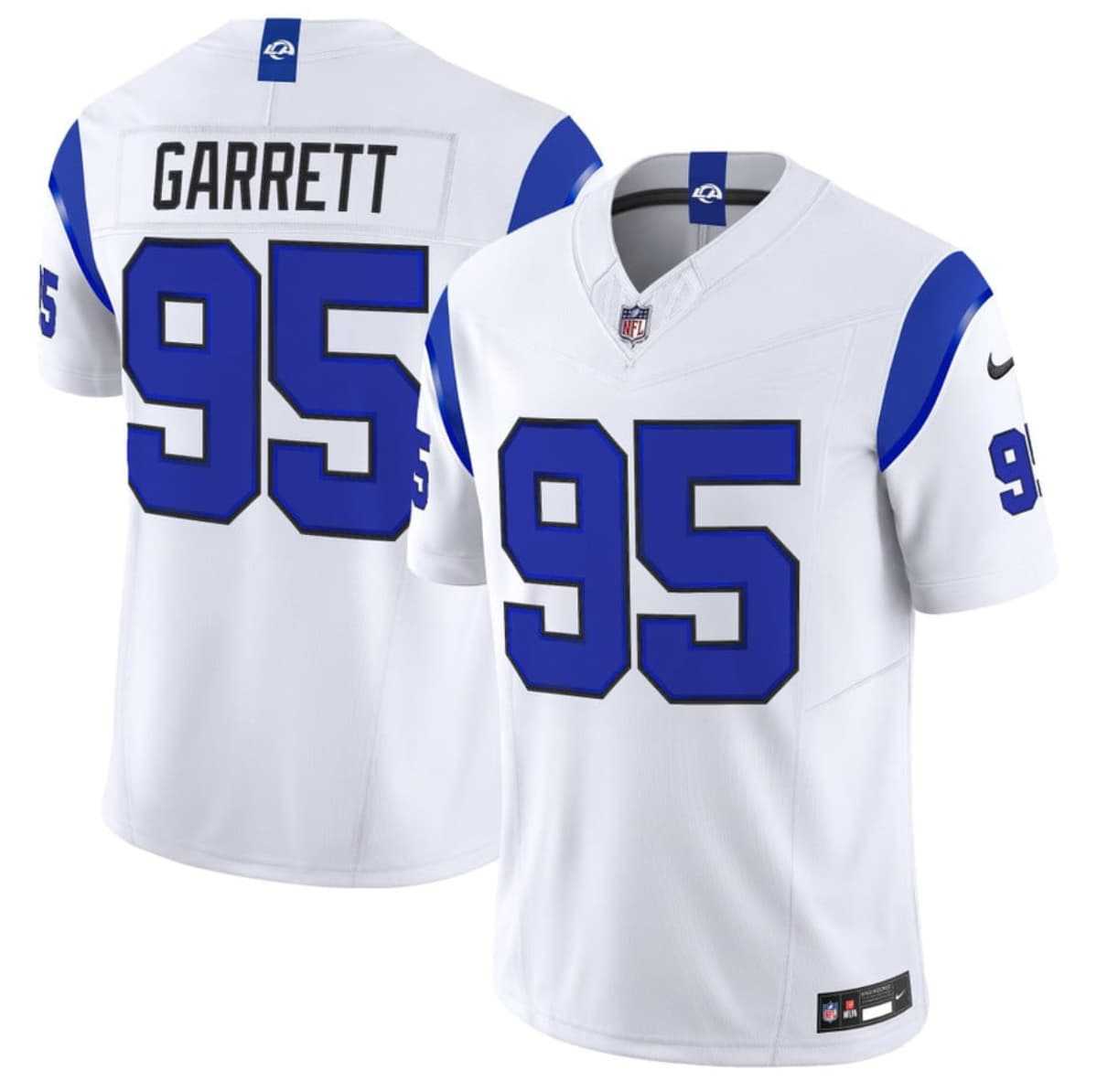 Mens Los Angeles Rams #95 Myles Garrett White 2026 F.U.S.E. Vapor Limited Stitched Jersey Dzhi->->