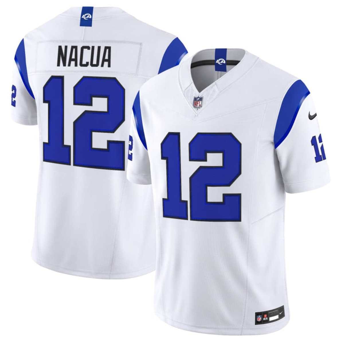 Mens Los Angeles Rams #12 Puka Nacua White 2026 F.U.S.E. Vapor Limited Stitched Jersey Dzhi->->