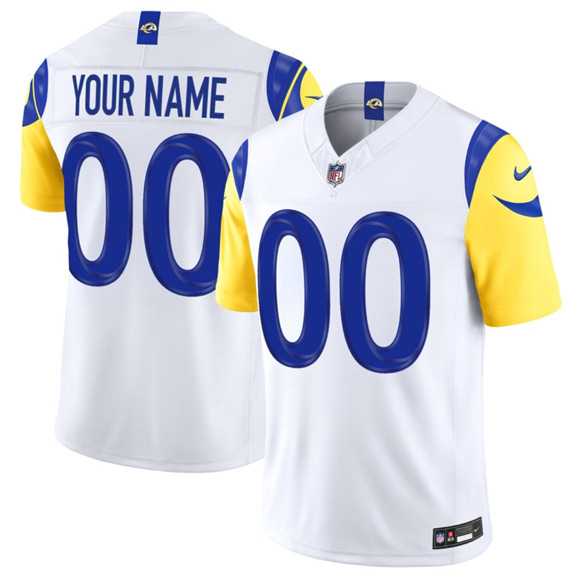 Mens Los Angeles Rams Active Player Custom White 2026 F.U.S.E. Vapor Limited Football Stitched Jersey