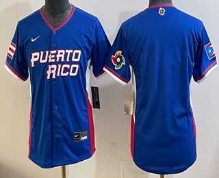 Womens Dominican Republic Big Logo Royal 2026 World Classic Cool Base Jersey->2026 world baseball classic->MLB Jersey