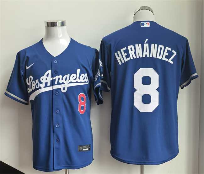 Mens Los Angeles Dodgers #8 Enrique Hernandez Royal 2026 Gold Collection Stitched Jersey