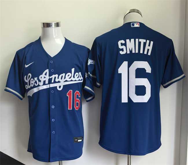 Mens Los Angeles Dodgers #16 Will Smith Royal 2026 Stitched Jersey