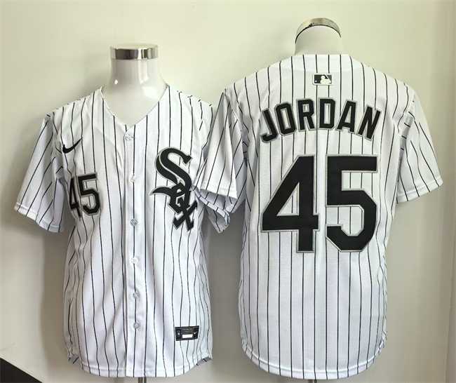Mens Chicago White Sox #45 Michael Jordan White Limited Stitched Jersey