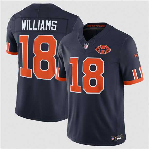 Youth Chicago Bears #18 Caleb Williams Navy 2026 F.U.S.E. Rivalries Collection Limited Stitched Jersey Dzhi