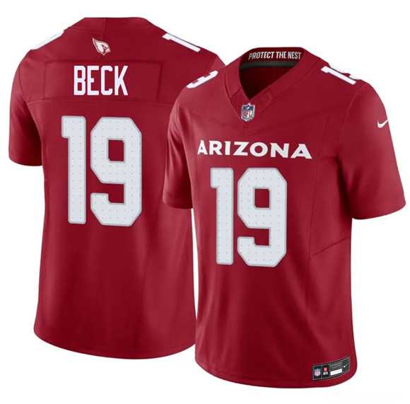 Mens Arizona Cardinals #19 Carson Beck Red 2026 Draft F.U.S.E. Vapor Untouchable Limited Stitched Jersey
