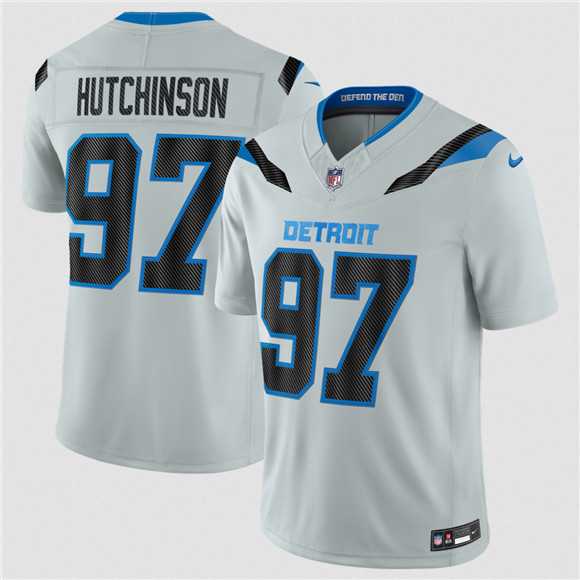 Youth Detroit Lions #97 Aidan Hutchinson Silver 2026 F.U.S.E. Rivalries Collection Limited Stitched Jersey Dzhi