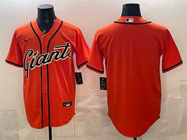 Mens San Francisco Giants Blank Orange Cool Base Stitched Jersey->san francisco giants->MLB Jersey