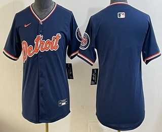 Youth Detroit Tigers Blank Black Stadium Jersey->->MLB Jersey