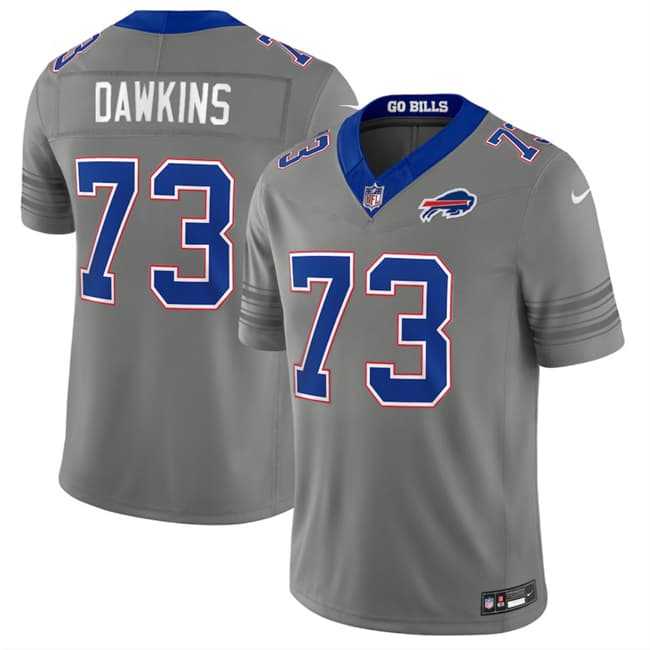Mens Buffalo Bills #73 Dion Dawkins Gray F.U.S.E. 2026 Nickel City Vapor Stitched Jersey Dzhi
