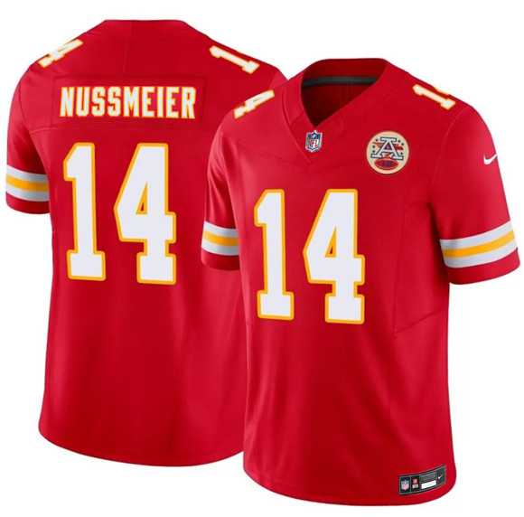 Mens Kansas City Chiefs #14 Garrett Nussmeier Red 2026 Draft F.U.S.E. Vapor Untouchable Limited Stitched Jersey